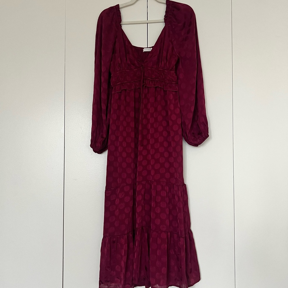 Lush Red Elegant Long Dress. Size M
